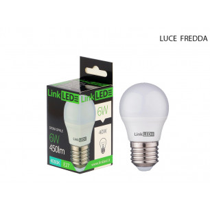 Lampadina LED LinkLED Sfera 6 Watt E 27 luce naturale