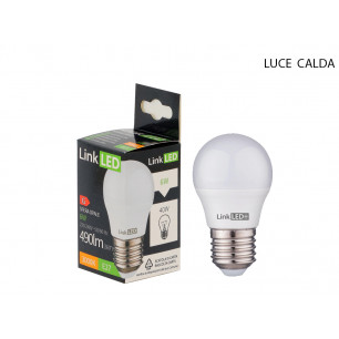 Lampadina LED LinkLED Sfera 6 Watt E 27 luce calda