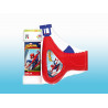 Pistola bolle meccanica Spiderman con ricarica 60ml.