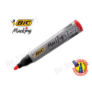 Marker Bic Permanent Rosso Punta Tonda