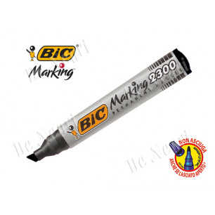 Marker Bic Permanent nero Punta Scalpello