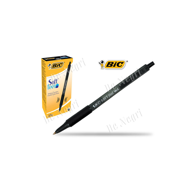 Biro BIC Soft Feel Clic Grip nero