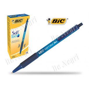 Biro Bic Soft Feel Clic Grip blu