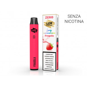 Sigaretta elettronica usa e getta LEM FRAGOLA senza nicotina 2 ml