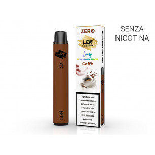 Sigaretta elettronica usa e getta LEM CAFFE' senza nicotina 2 ml