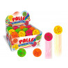 Palline rimbalzine Neon con fiori diam. 6,3 cm. display 24 pz