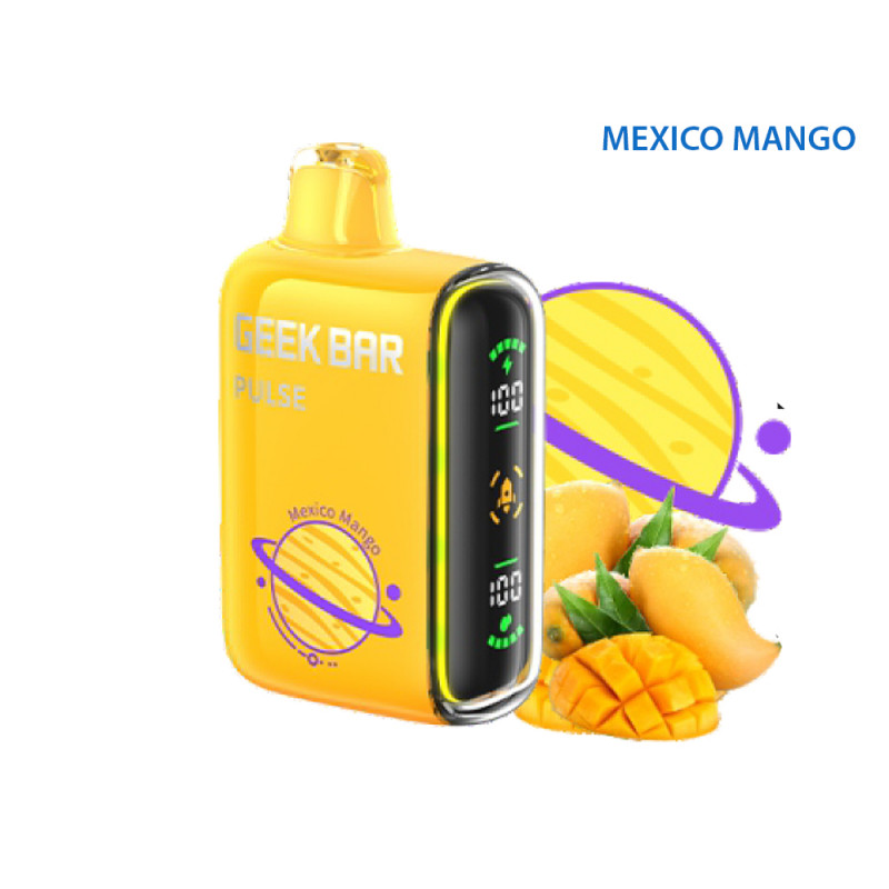 Sigaretta elettr usa e getta GEEK BAR PULSE Mexico Mango zero nicotina 16 ml