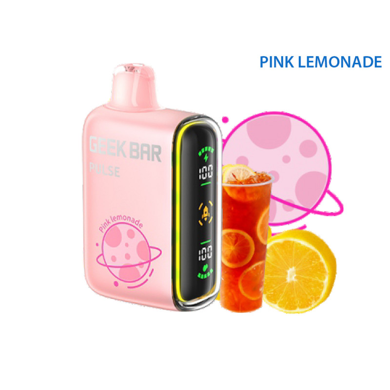 Sigaretta elettr usa e getta GEEK BAR PULSE Pink Lemonade zero nicotina 16 ml