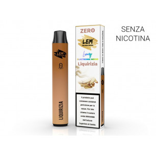 Sigaretta elettronica usa e getta LEM LIQUIRIZIA senza nicotina 2 ml