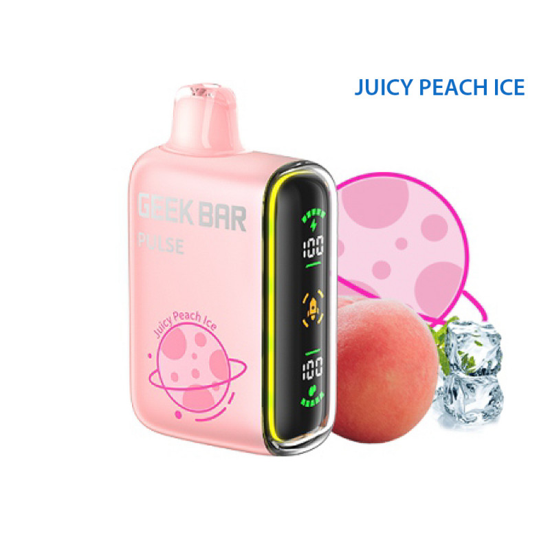 Sigaretta elettr usa e getta GEEK BAR PULSE Juicy peach zero nicotina 16 ml