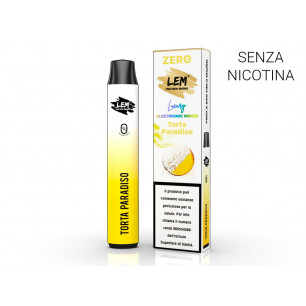 Sigaretta elettronica usa e getta LEM TORTA PARADISO senza nicotina 2 ml