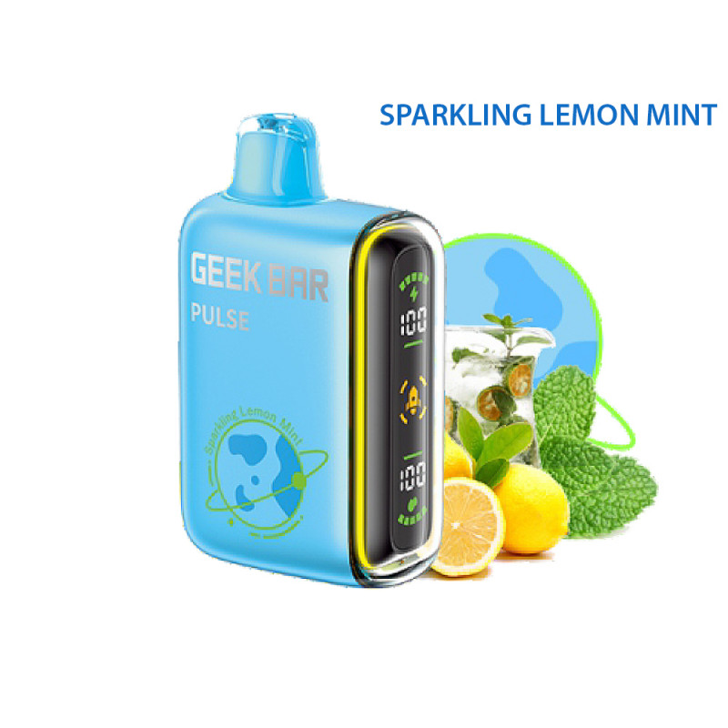 Sigaretta elettr usa e getta GEEK BAR PULSE Sparkling Lemon Mint zero nicotina 16 ml