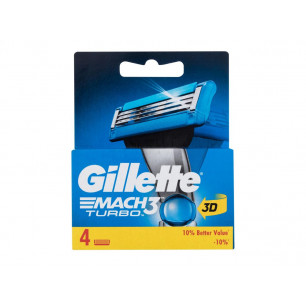 Ricambi Gillette MACH 3 turbo 3D da 4 testine