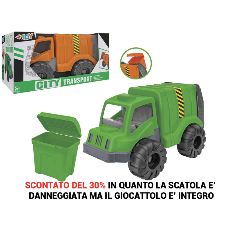 Camion spazzatura in plastica cm. 40 2 colori