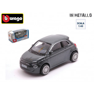 Modellini Bburago auto Fiat 500E scala 1:43 die cast display 24 pz