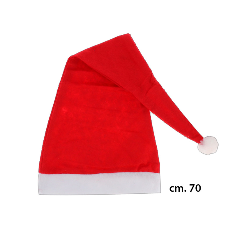 Cappello di Babbo Natale in tessuto cm. 70