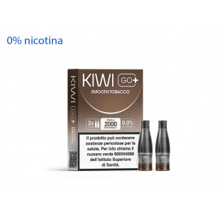 Kiwi Go Plus 2 Pod monouso ZERO NICOTINA Smooth Tobacco 2 ml