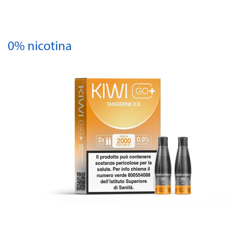 Kiwi Go Plus 2 Pod monouso ZERO NICOTINA Tangerine Ice 2 ml