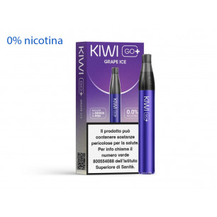 Kiwi Go Plus Starter Kit ZERO NICOTINA Grape Ice 2 ml