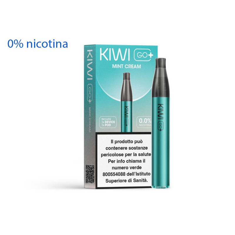 Kiwi Go Plus Starter Kit ZERO NICOTINA Mint Cream 2 ml