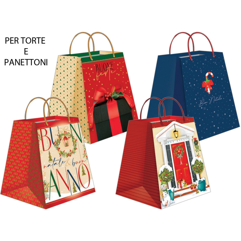 Borse natalizie per Dolci e Torte cm 25 x 24,5 x 35