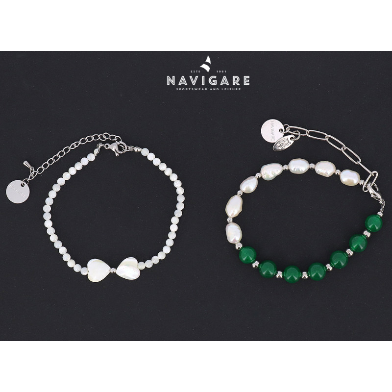 Bracciale Navigare donna con perle