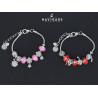 Bracciale Navigare Donna charms e ciondoli rosa e rossi