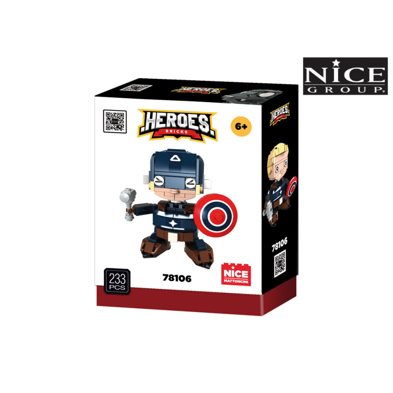 Costruzioni Hero Bricks Blue Soldier 226 pz