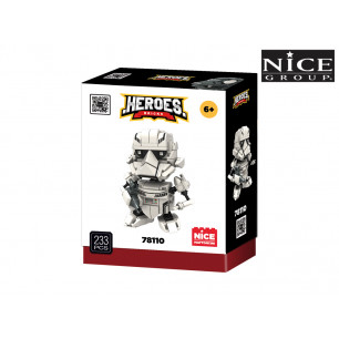 Costruzioni Hero Bricks White Soldier 184 pz