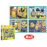 Puzzle Trefl 4 in 1 Minions