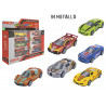 Mini auto die cast a retrocarica display 12 pz 6 ass.ti