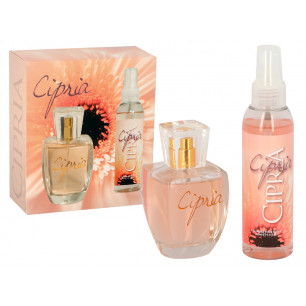 Set Regalo Cipria con 1 profumo 100ml e 1 acqua profumata 150ml