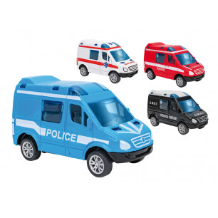 Veicoli di soccorso die cast display 12 pz 4 ass.ti