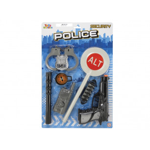 Set police con paletta, manette e accessori