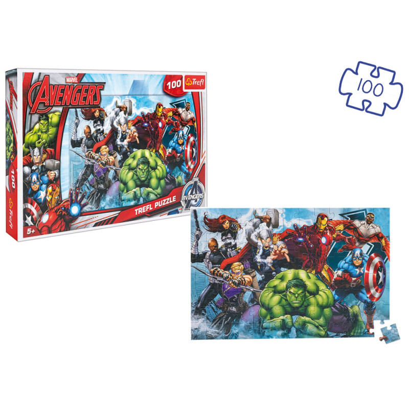 Puzzle Trefl 100 pz soggetto Avengers