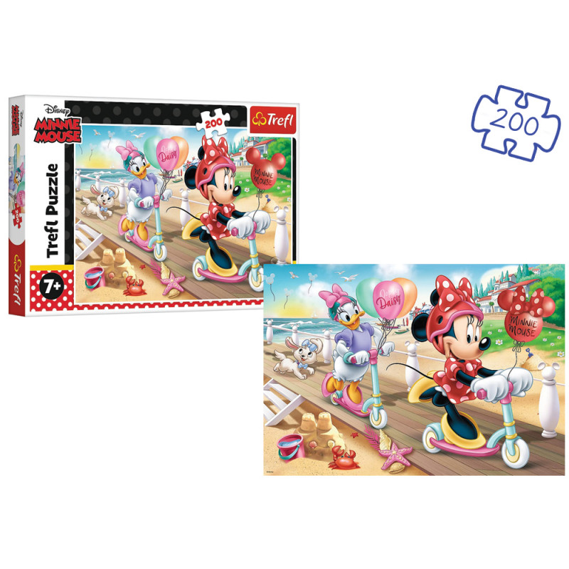 Puzzle Trefl 200 pz Minnie e Paperina