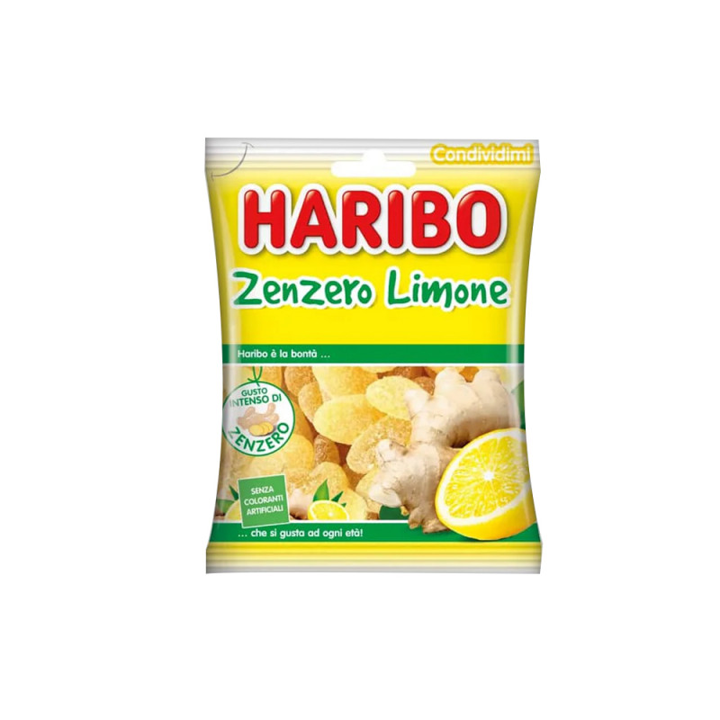 Caramelle Haribo Zenzero e Limone busta da 100g