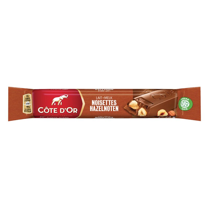 Barrette Cote d'Or Latte con nocciole 45 g