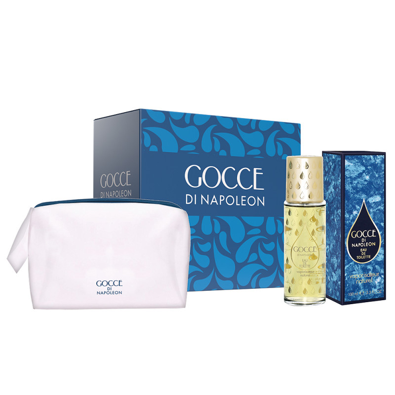 Set Regalo Gocce classico con 1 eau de toilette 100ml e 1 pochette