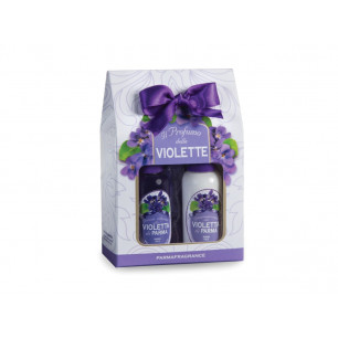 Set Regalo Violetta di Parma con 1 docciaschiuma 35ml e 1 crema mani 35 ml