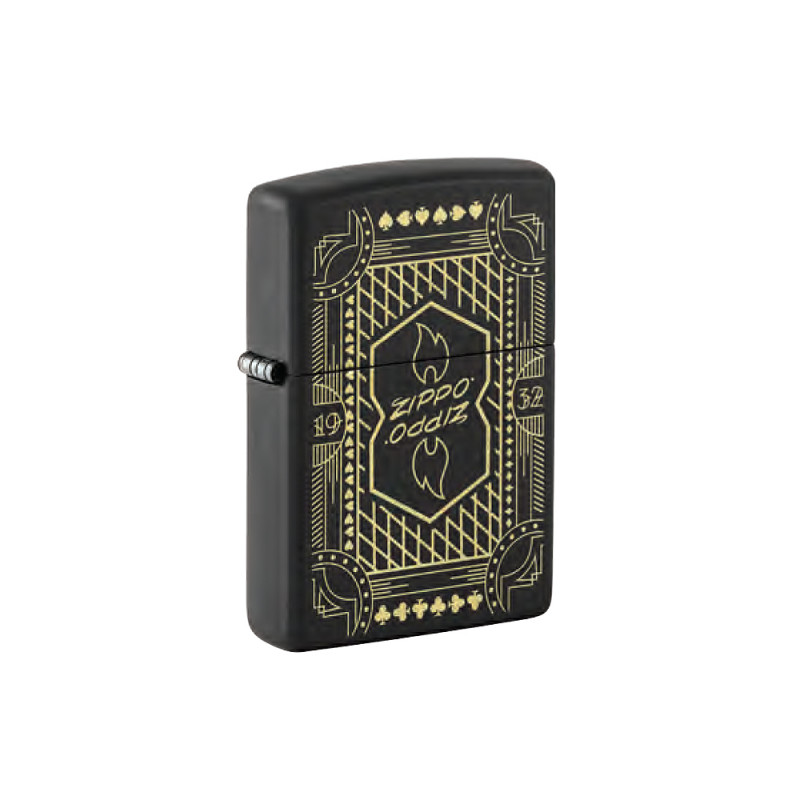 Accendino Zippo Nero Matte Design