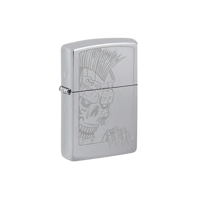 Accendino Zippo Mohawh Skull Design