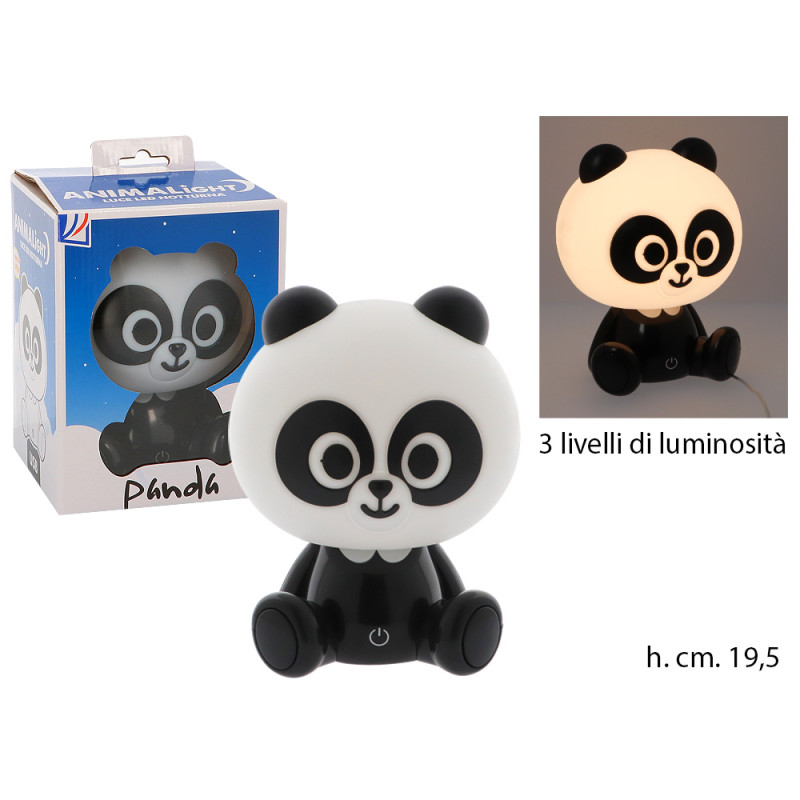 Lampada Animalight Panda a LED e ricarica USB 