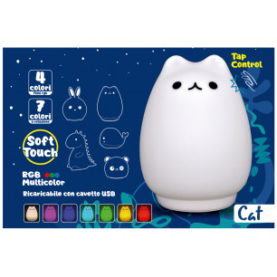 Lampada Cucciolight Gatto a LED e ricarica USB 