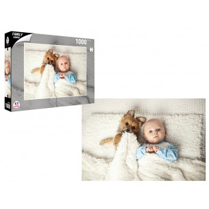 Puzzle Cuccioli 1000 pz cm. 68 x 48 soggetto Baby & Dog