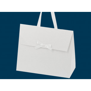 Borse linea Gift manico tessuto colore bianco 36 x 13 x 31