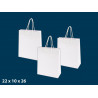 Borse linea Boutique manico cordoncino bianco 22x10x26