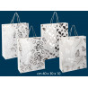 Borsa regalo con Foglie Argento 40x30x10