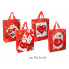 Borsa regalo con applicazioni 3D Love 18x24x8