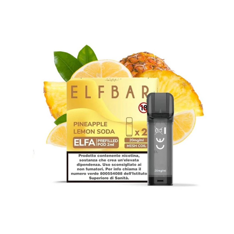 Elfbar Elfa 2 Pod monouso Pineapple Lemon Soda 2 ml